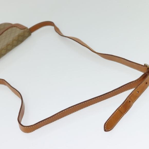 CELINE Macadam Canvas Shoulder Bag Beige Gold - Picture 7 of 12